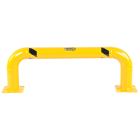 Garde-corps &agrave; profil bas pour rayonnages, 4' la x 1,4' h, Jaune Air Extreme Inc.