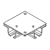 Ceiling Mount Curtain Partition 90° Corner Connector Air Extreme Inc.