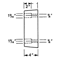 Butoirs de quai en caoutchouc moul&eacute;s, Caoutchouc, 13" la x 4" p x 12" h Air Extreme Inc.