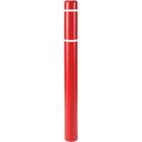 Polyethylene Bollard Covers, 6-5/8" Dia. x 52" L, Red Air Extreme Inc.