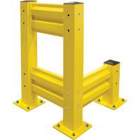 Barri&egrave;re de s&eacute;curit&eacute; de qualit&eacute; industrielle, Acier, 19" lo x 12" h, Jaune s&eacute;curit&eacute; OSHA Air Extreme Inc.
