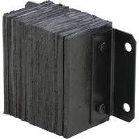 Laminated Dock Bumper, Horizontal, Rubber, 12" W x 6" D x 10" H Air Extreme Inc.