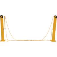 Syst&egrave;me de bornes de protection et chaînes pour quai, Acier, 42" h x 6-5/8" la, Jaune Air Extreme Inc.