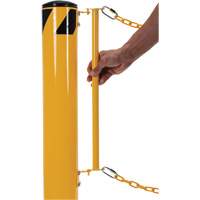 Syst&egrave;me de bornes de protection et chaînes pour quai, Acier, 42" h x 6-5/8" la, Jaune Air Extreme Inc.