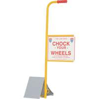 Wheel Chock with Handle & Sign, 7" W x 11-7/8" D x 7-11/16" H Air Extreme Inc.