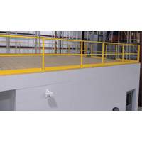 Mezzanine Safety Gate, 68-1/2" L x 42" H, 80-1/16" Raised, Yellow Air Extreme Inc.