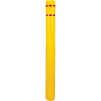 Polyethylene Bollard Cover, 4-1/2" Dia. x 52" L, Red/Yellow Air Extreme Inc.