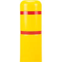 Polyethylene Bollard Cover, 4-1/2" Dia. x 52" L, Red/Yellow Air Extreme Inc.