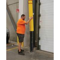 Polyethylene Bollard Cover, 6-5/8" Dia. x 60" L, Red/Yellow Air Extreme Inc.