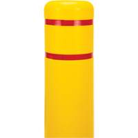 Polyethylene Bollard Cover, 6-5/8" Dia. x 52" L, Red/Yellow Air Extreme Inc.