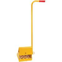 Ice Chock with Ergonomic Handle, Steel, Yellow, 8-1/16" W x 10-5/8" D x 8-13/16" H Air Extreme Inc.
