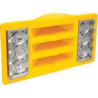 Wheel Chocks with Aluminum Tread, Polyurethane, Safety Yellow, 11-1/4" W x 21" D x 12-1/4" H Air Extreme Inc.