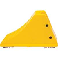 Cales de roue avec surface antid&eacute;rapante en caoutchouc, Polyur&eacute;thane, Jaune, 11-1/4" la x 21" p x 12-1/4" h Air Extreme Inc.