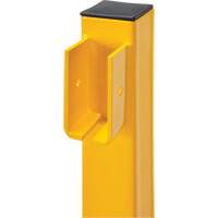 Poteau d'extr&eacute;mit&eacute; pour garde-corps l&eacute;gers, Acier, 42" h, Jaune s&eacute;curit&eacute; OSHA Air Extreme Inc.
