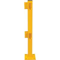 Poteau de coin pour garde-corps l&eacute;gers, Acier, 42" h, Jaune s&eacute;curit&eacute; OSHA Air Extreme Inc.