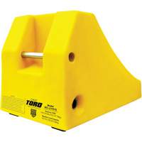 400 Ton Large Equipment Wheel Chock with Handle & Hole, Urethane, Yellow Air Extreme Inc.