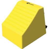 Checkers Safety Heavy-Duty Ultra Class Mining Wheel Chock, HDPE, Yellow, 14-1/2" W x 17-1/2" D x 16" H Air Extreme Inc.