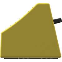 Checkers Safety Heavy-Duty Ultra Class Mining Wheel Chock without Bracket, HDPE, Yellow, 14-1/2" W x 17-1/2" D x 16" H Air Extreme Inc.