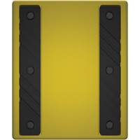 Checkers Safety Heavy-Duty Ultra Class Mining Wheel Chock without Bracket, HDPE, Yellow, 14-1/2" W x 17-1/2" D x 16" H Air Extreme Inc.