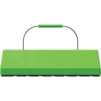 Checkers Safety SafeRay  Aircraft Wheel Chock with Cable Handle & Rubber Pad, Urethane, Fluorescent Green, 24" W x 8" D x 6" H Air Extreme Inc.