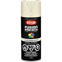 Fusion All-In-One Spray Paint, Dover White, Gloss, 12 oz., Aerosol Can Air Extreme Inc.