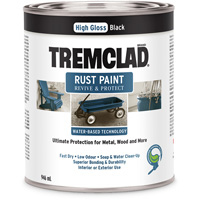 Peinture antirouille &agrave; base d'eau Tremclad, 946 ml, Canette, Noir Air Extreme Inc.