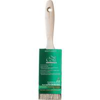 Pinceau pour murs et moulures One Coat, Soie blanche, Manche Bois, Largeur de 2" Air Extreme Inc.