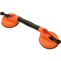 Manually Operated Hand Vacuum Cups - Double Handcup-Swivel, 50 lbs. Capacity, 4-5/8", Lever, 13" Handle Length Air Extreme Inc.