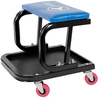 JMS-641A Mechanic's Roller Seat, Vinyl, Blue, 300 lbs. Capacity Air Extreme Inc.