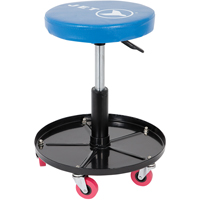 JMS-642A Adjustable Mechanic's Roller Seat, Vinyl, Blue, 300 lbs. Capacity Air Extreme Inc.