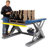 Hydraulic Floor-Height Scissor Lift Tables, Steel, 2000 lbs. Capacity Air Extreme Inc.