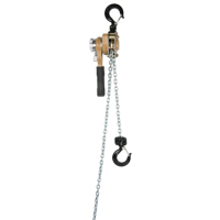 Heavy Duty Gold Series Lever Chain Hoist, 10' Lift, 500 lbs. (0.25 tons) Capacity, Alloy Steel Chain Air Extreme Inc.