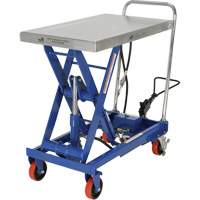 Pneumatic Hydraulic Scissor Lift Table, Steel, 32-1/2" L x 19-3/4" W, 1000 lbs. Cap. Air Extreme Inc.