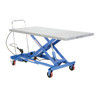 Pneumatic Hydraulic Scissor Lift Table, Steel, 63" L x 31-1/2" W, 1000 lbs. Cap. Air Extreme Inc.