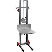 Empileur &agrave; plateforme, M&eacute;canisme Treuil manuel, Capacit&eacute; de 400 lb, Levage max de 58" Air Extreme Inc.
