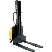 Narrow Mast Powered Lift Stacker, Electric Operated, 1500 lbs. Capacity, 118" Max Lift Air Extreme Inc.
