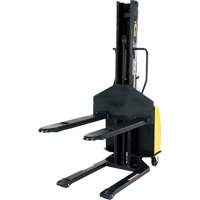 Narrow Mast Powered Lift Stacker, Electric Operated, 1500 lbs. Capacity, 63" Max Lift Air Extreme Inc.