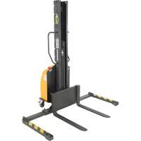 Narrow Mast Powered Lift Stacker, Electric Operated, 1000 lbs. Capacity, 63" Max Lift Air Extreme Inc.