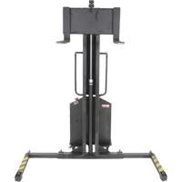 Narrow Mast Powered Lift Stacker, Electric Operated, 1000 lbs. Capacity, 63" Max Lift Air Extreme Inc.