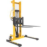 Manual Hydraulic Stacker, Hand Pump Operated, 2000 lbs. Capacity, 63" Max Lift Air Extreme Inc.