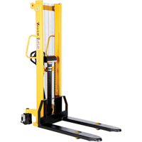 Manual Hydraulic Stacker, Hand Pump Operated, 2000 lbs. Capacity, 63" Max Lift Air Extreme Inc.