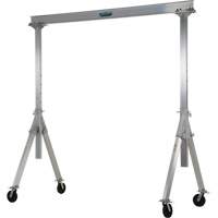 Grue-portique ajustable en aluminium, 8' lo, Capacit&eacute; 2000 lb (1 tonne) Air Extreme Inc.