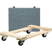 Chariots en bois franc - usage moyen, Roues en Polyol&eacute;fine, Capacit&eacute; de 900 lb, 18" la x 24" p x 7" h Air Extreme Inc.