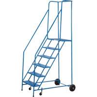 CSA-Certified Rolling Step Ladder, 6 Steps, 22" Step Width, 55" Platform Height, Steel Air Extreme Inc.