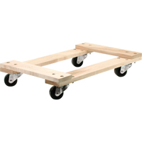 Chariots en Bois Franc - usage moyen, Roues en Polyol&eacute;fine, Capacit&eacute; de 900 lb, 18" la x 30" p x 7" h Air Extreme Inc.