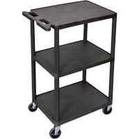 Utility Cart, 3 Tiers, 18" x 40" x 24", 400 lbs. Capacity Air Extreme Inc.