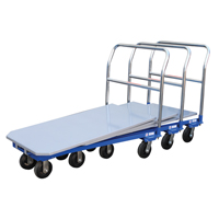Platform Cart, 48" L x 24" W, 1500 lbs. Capacity, Mold-on Rubber Casters Air Extreme Inc.
