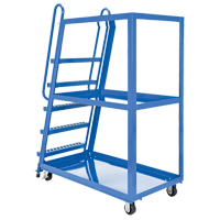 Stock Picking Cart, Steel, 27-7/8" W x 56-1/8" D, 3 Shelves, 1000 lbs. Capacity Air Extreme Inc.