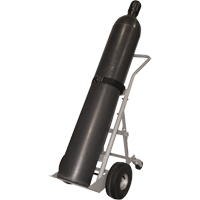 Four-Wheel Cylinder Hand Trucks, Pneumatic Wheels, 10" W x 8" L Base, 1000 lbs. Air Extreme Inc.