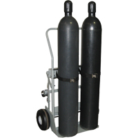 Four-Wheel Cylinder Hand Trucks, Pneumatic Wheels, 28" W x 6" L Base, 1000 lbs. Air Extreme Inc.